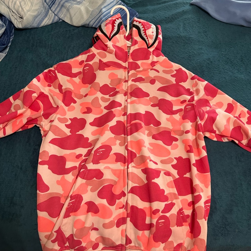 bape hoodie. worn twice, no damages or anything.